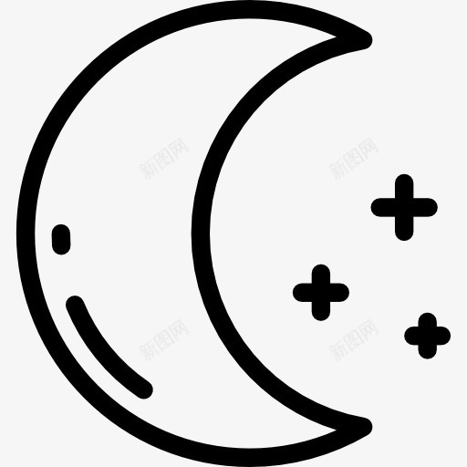 Moon相图标png_新图网 https://ixintu.com 半月 天文 天气 月亮 月相 气象 自然