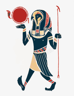 埃及神话埃及鸟人高清图片