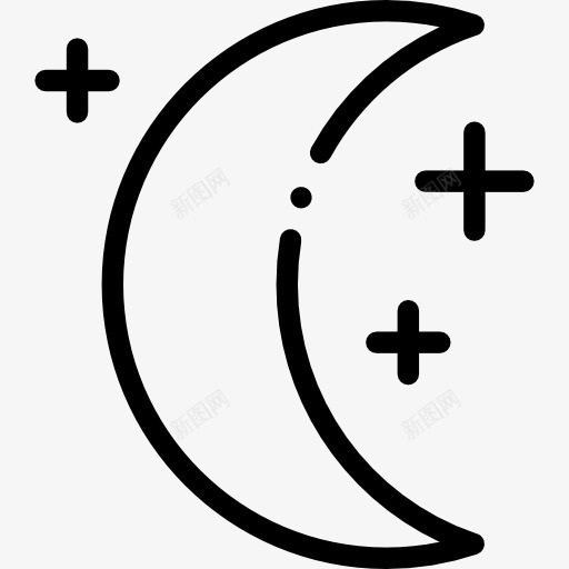 Moon相图标png_新图网 https://ixintu.com 半月 天文 天气 月亮 月相 气象 自然