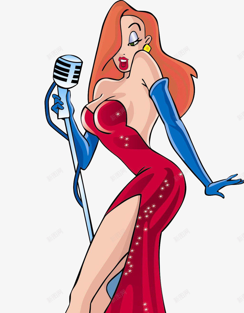 卡通美丽唱歌的女人png免抠素材_新图网 https://ixintu.com 卡通小孩 唱歌 唱歌的人 女人 小孩唱歌 想唱就唱 美丽女人 话筒