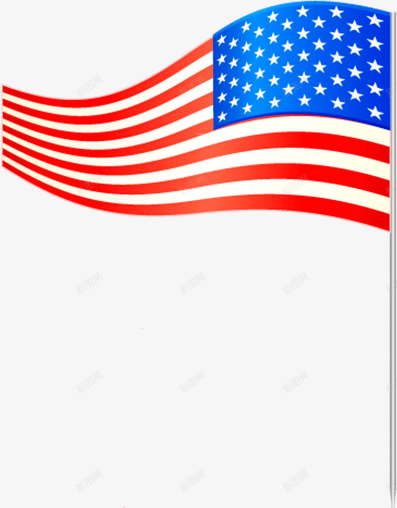 美国国旗png免抠素材_新图网 https://ixintu.com 庆祝 独立日 红白蓝 美国元素 美国情怀