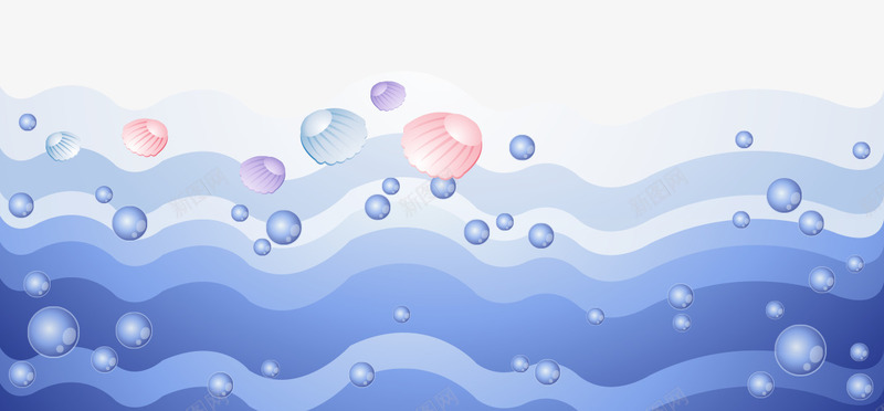 卡通手绘紫色气泡海底波浪png免抠素材_新图网 https://ixintu.com 卡通的海底 手绘的气泡 海底的波浪 紫色的波浪