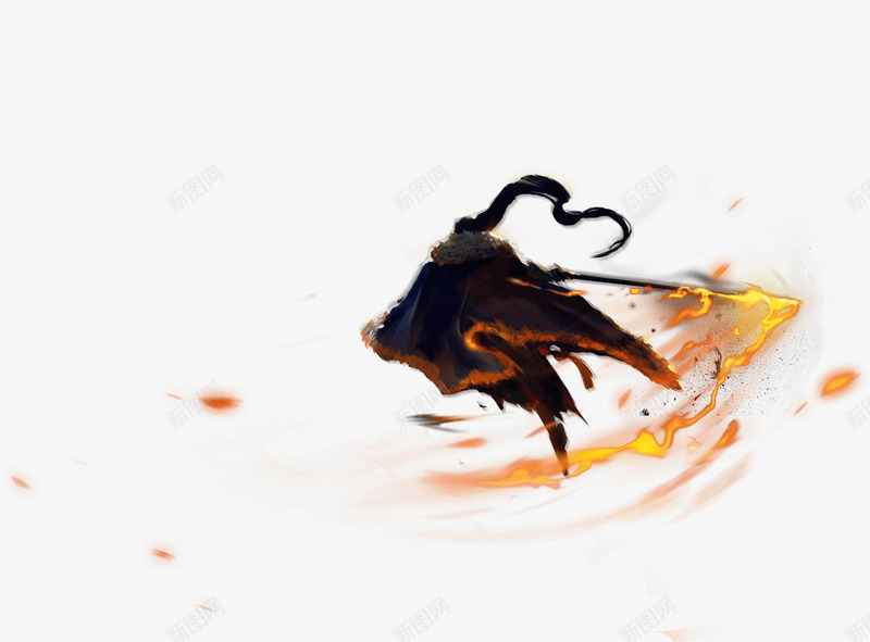 孤独的火焰枪客png免抠素材_新图网 https://ixintu.com 孤独 火焰
