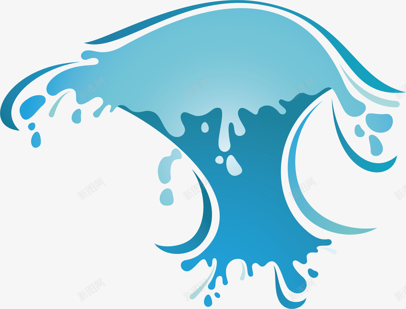 创意水浪图标png_新图网 https://ixintu.com 卡通波浪 古典水浪 古典波浪 水浪 水浪标识 波浪 波浪标识