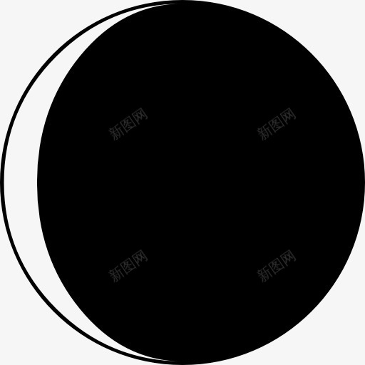 月亮相位符号图标png_新图网 https://ixintu.com 圆 圆形 天气符号 月亮 月相 相
