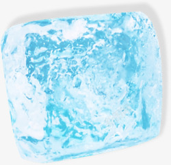 冰块清凉蓝色夏天素材
