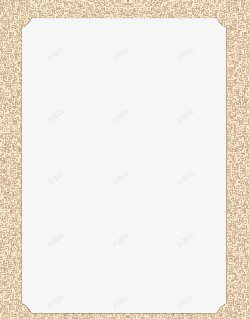 古典框psd免抠素材_新图网 https://ixintu.com 中国风框 古典框 土色框 相框