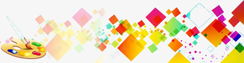 彩色小块png免抠素材_新图网 https://ixintu.com 创意 小方块 彩色 方块 画图软件 绘图 绘图软件 绘画 艺术 调色板