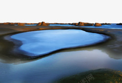 柴达木盆地美丽的盐沼泽高清图片