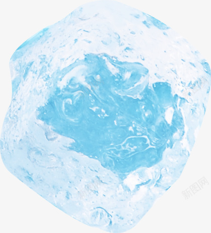 蓝色透明冰冷冰块夏天png免抠素材_新图网 https://ixintu.com 冰冷 冰块 夏天 蓝色 透明