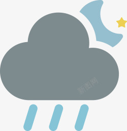 乌云密布的天气图标图标