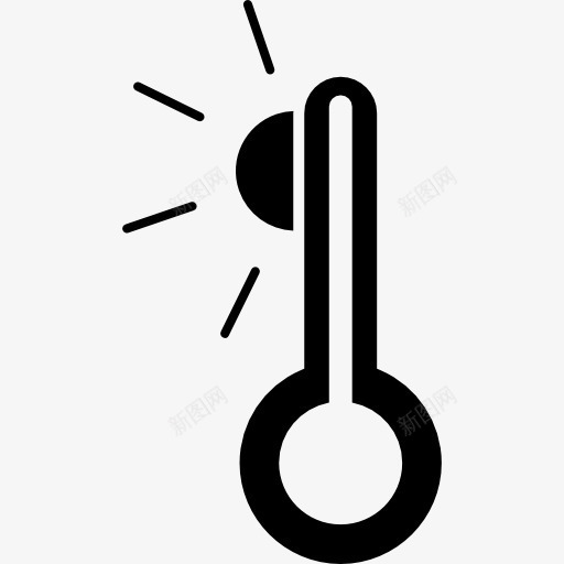 好的温度图标png_新图网 https://ixintu.com 天气热 测量 温度计 温暖的太阳 阳光明媚