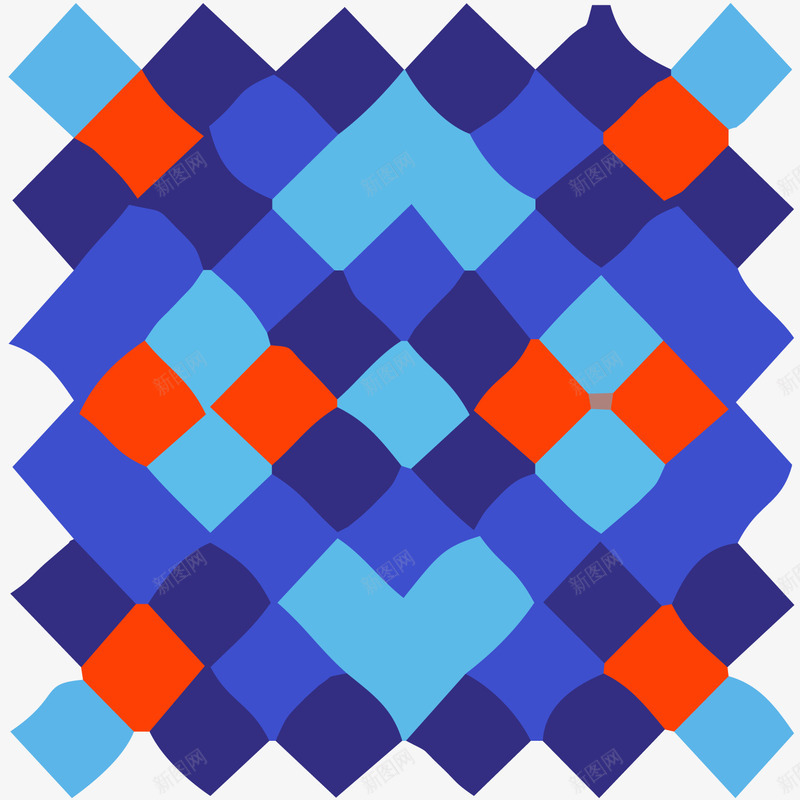 彩色方框装饰png免抠素材_新图网 https://ixintu.com 创意 方块png 方框 正方形 蓝色