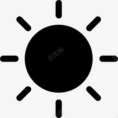 太阳黑symboi图标图标