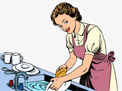 洗碗的人洗碗的人高清图片