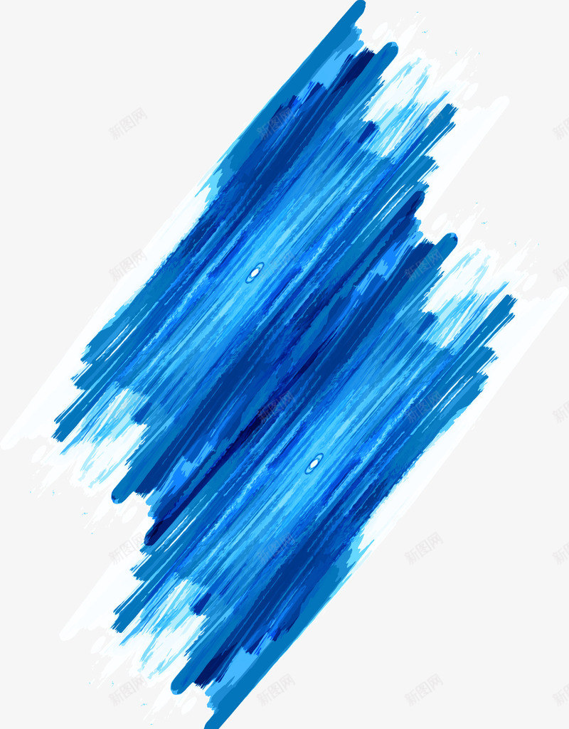 深蓝色粉刷效果png免抠素材_新图网 https://ixintu.com 书法墨汁 涂鸦笔迹 矢量素材 笔刷 粉刷效果 蓝色笔迹