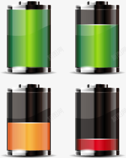 透明电池矢量图图标eps_新图网 https://ixintu.com 图标 标志 标识 水晶电池 电池图标 透明电池 矢量图