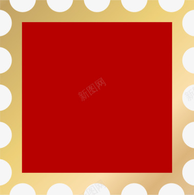 红色方块图标黄色边框图标