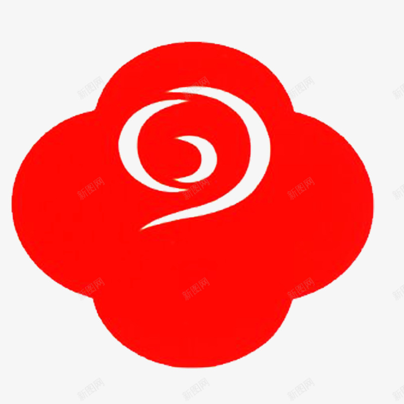 花朵标识图标png_新图网 https://ixintu.com logo 红色 花店LOGO 花朵 花瓣