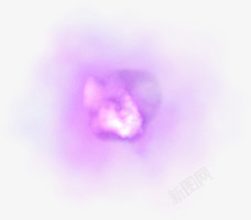 紫色炫光烟雾素材