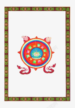 藏族装饰花边素材