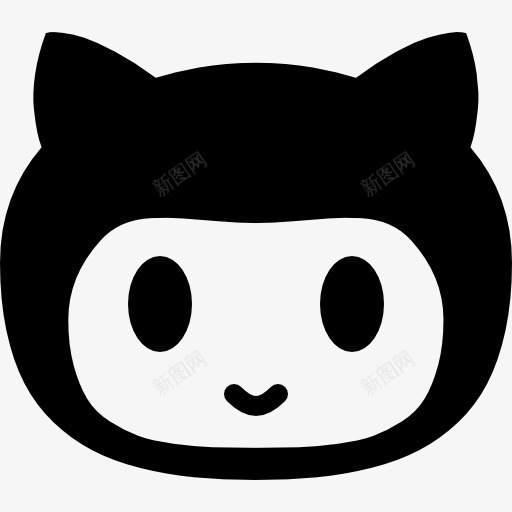 GitHub图标png_新图网 https://ixintu.com 吉祥物 标志 标识 社交媒体 社交网络