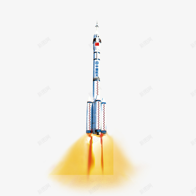 火箭png免抠素材_新图网 https://ixintu.com 火焰 火箭 白色火箭