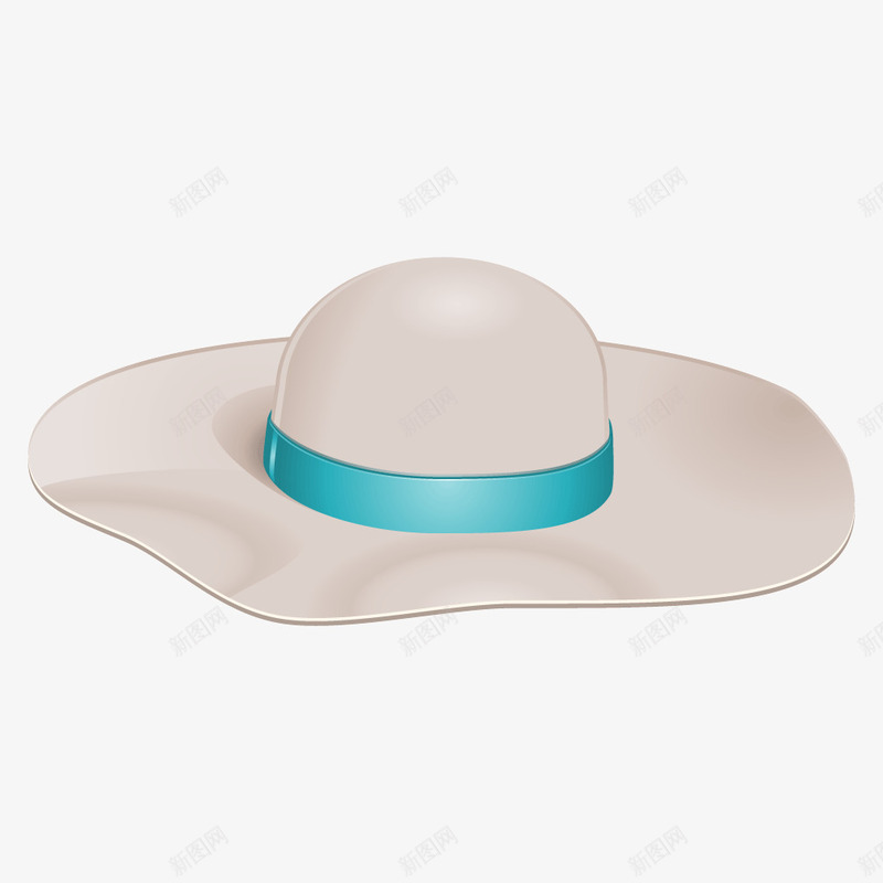 白色女士帽子太阳帽png免抠素材_新图网 https://ixintu.com 太阳帽 女士 女士帽子 帽子 白色