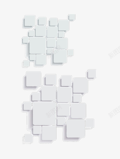 白色立体方块png免抠素材_新图网 https://ixintu.com 创意 正方体 简约 设计