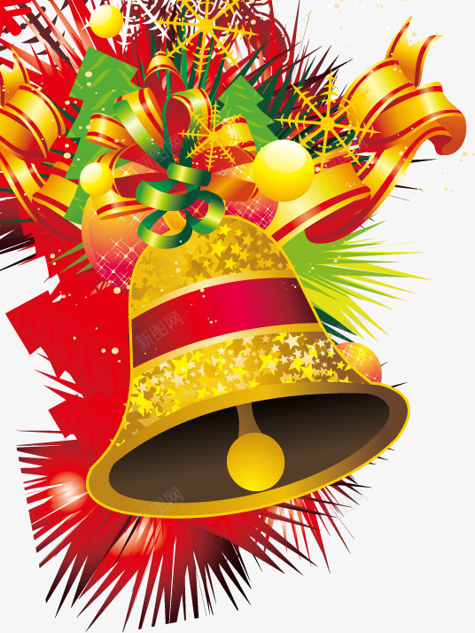 金色的铃铛png免抠素材_新图网 https://ixintu.com 圣诞 庆祝 新年 铃铛