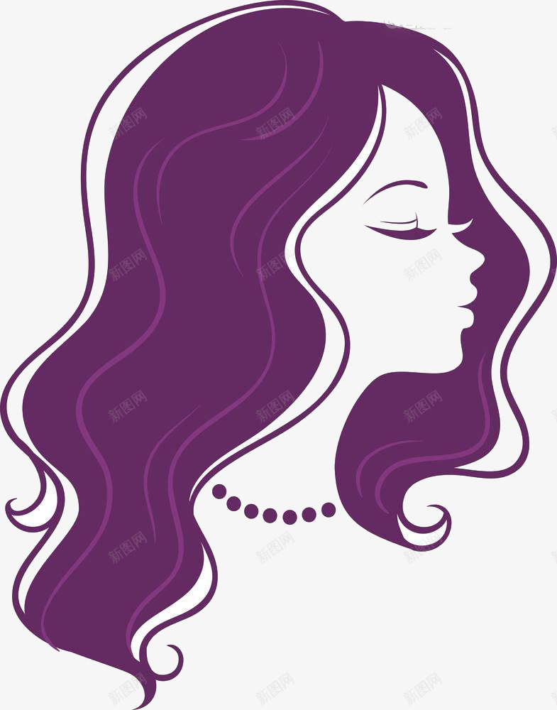长头发的女人png免抠素材_新图网 https://ixintu.com png素材 头发 女人 手绘画