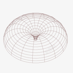 立体格方块伞型网格立体矢量图高清图片