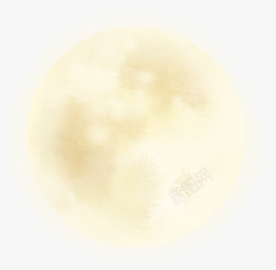 创意合成黄色的月亮素材