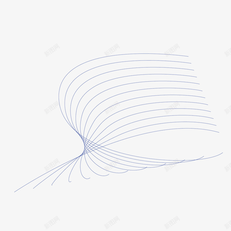 波浪线边框蓝色空间png免抠素材_新图网 https://ixintu.com 波浪线 波浪线边框 空间 蓝色 边框