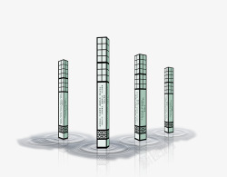 地产水中的立体柱地产水中的立体柱高清图片