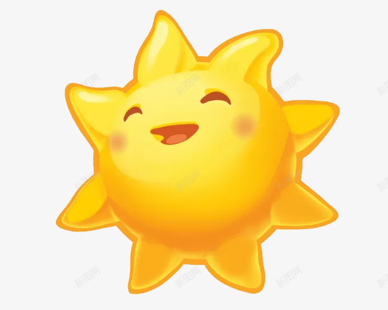 黄色太阳png免抠素材_新图网 https://ixintu.com 光和热 光芒 可爱 小太阳 开心 正能量传播 能量