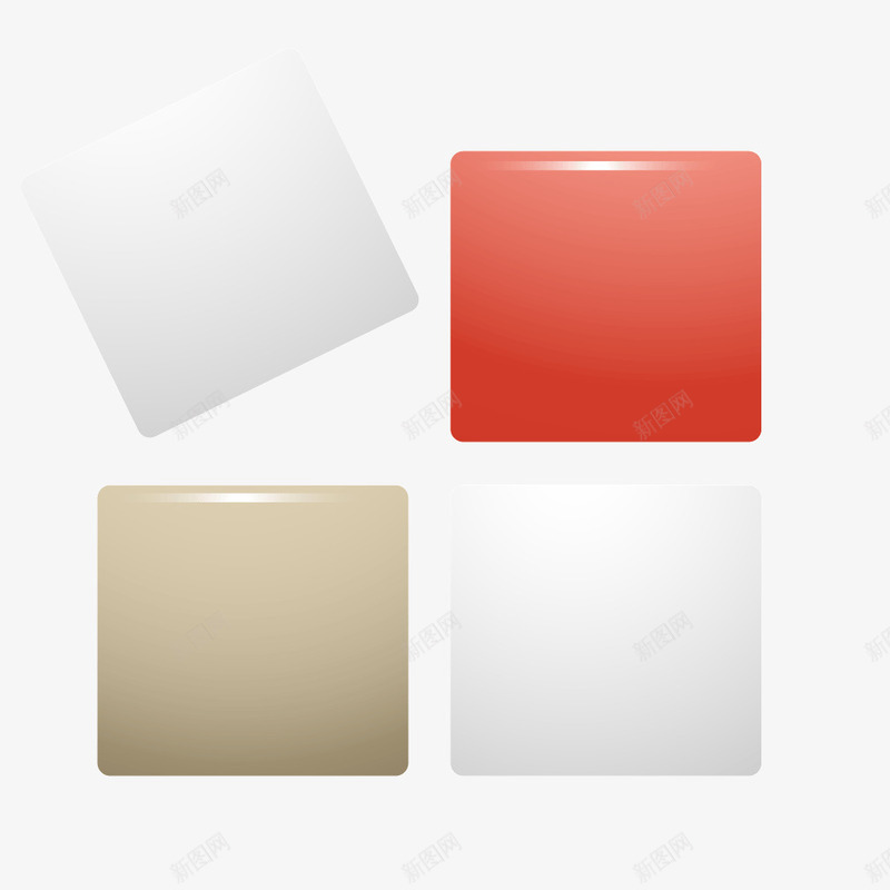 彩色质感方块图形png免抠素材_新图网 https://ixintu.com 图形 彩色 彩色方块 方块 质感