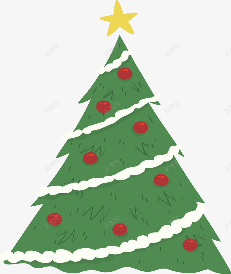 美丽的圣诞树png免抠素材_新图网 https://ixintu.com 圣诞 圣诞小球 圣诞树 圣诞节 矢量png 过圣诞