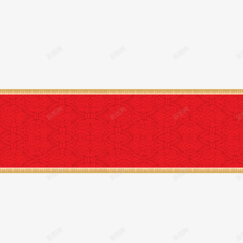 红色纹理新年元素png免抠素材_新图网 https://ixintu.com 商务 庆祝 新年 新春 红色 纹理 质感 金色