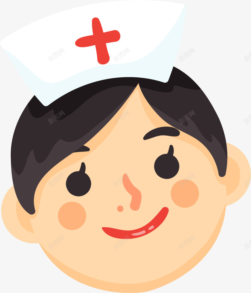 国际红十字日美丽护士png免抠素材_新图网 https://ixintu.com 国际红十字日 开心 护士头像 护士姐姐 笑脸 美丽护士