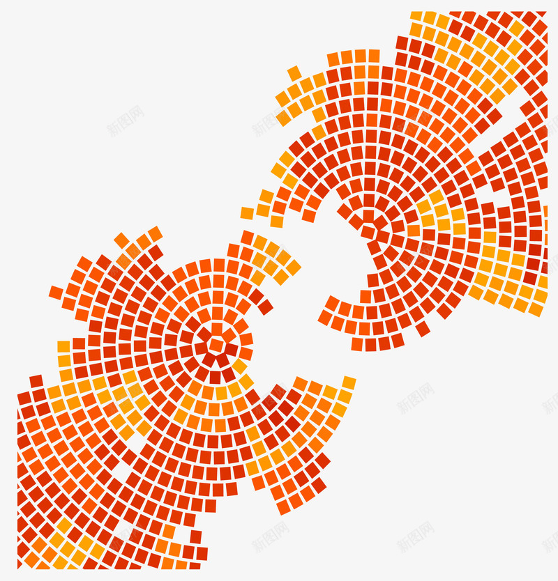 橘色科技方块矢量图eps免抠素材_新图网 https://ixintu.com 几何图形 方块 橘色 矢量png 科技图形 科技感 矢量图