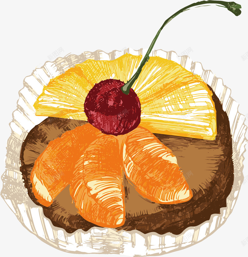 水果蛋糕png免抠素材_新图网 https://ixintu.com 吃的 奶糕 奶糕片 小奶糕 水果 牛奶糕 蛋黄奶糕
