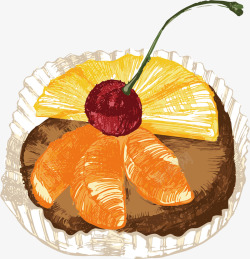 水果椰蓉糕水果蛋糕高清图片