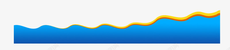 波浪png免抠素材_新图网 https://ixintu.com 海浪元素 渐变 蓝色