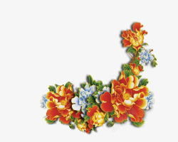 春节装饰牡丹花素材