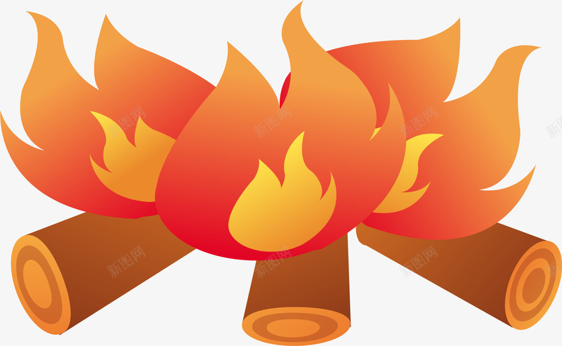 橙色卡通火堆png免抠素材_新图网 https://ixintu.com 取暖 橙色火堆 火堆元素 火焰 烧烤 热量 燃烧 装饰图案 野炊