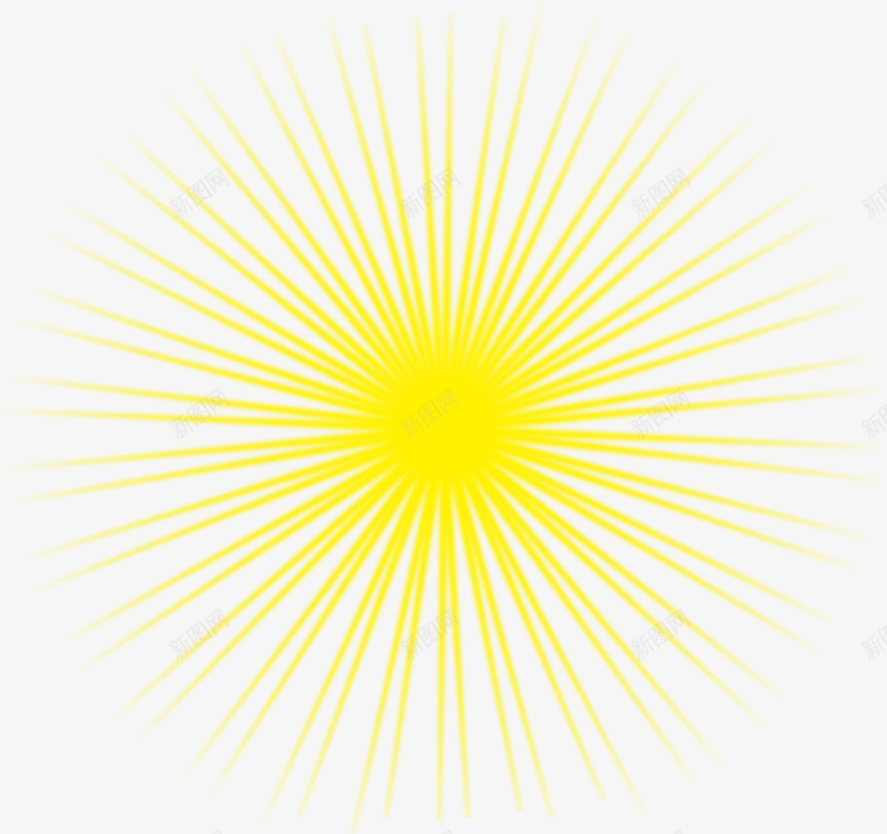 黄色卡通绚丽立体太阳放射png免抠素材_新图网 https://ixintu.com 卡通 太阳 放射 立体 绚丽 黄色