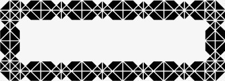 黑色方块边框装饰png免抠素材_新图网 https://ixintu.com 方块 装饰 边框 黑色