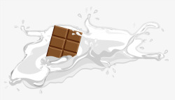 食物饮料手绘牛奶巧克力高清图片
