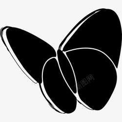 msn图标MSN勾勒社会蝴蝶标识图标高清图片